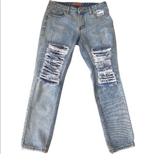 Forever 21 Mens Distressed Blue Jeans Sz 32x30